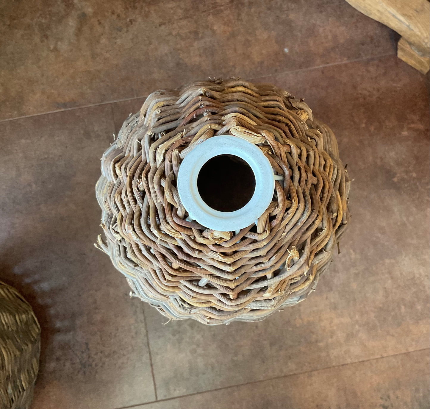 Wicker light shade