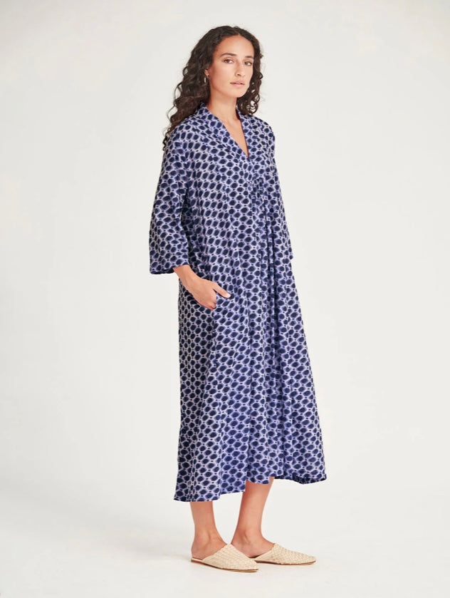 Sills Anjali Spot Dress - Blue Spot