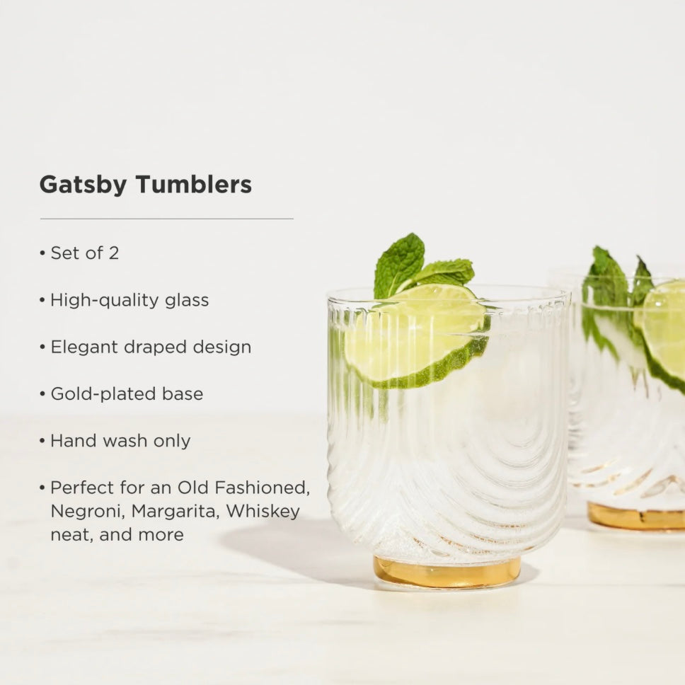 Viski Gatsby Tumbler Set of 2