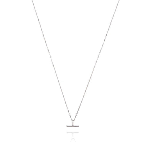 Linda Tahija Mini T-Bar Necklace - Sterling Silver