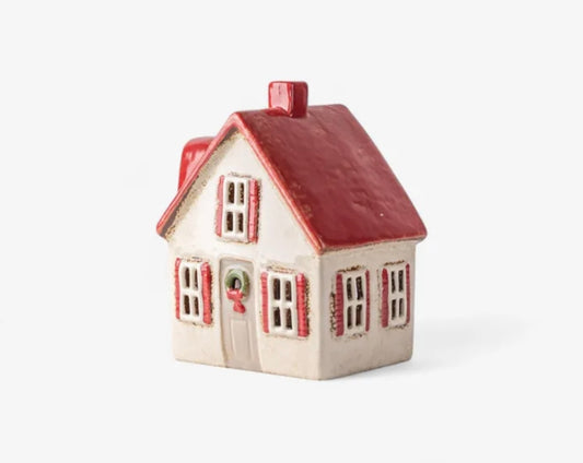 French Country Collections Alsace Tea Light Cottage Cream with Shutters