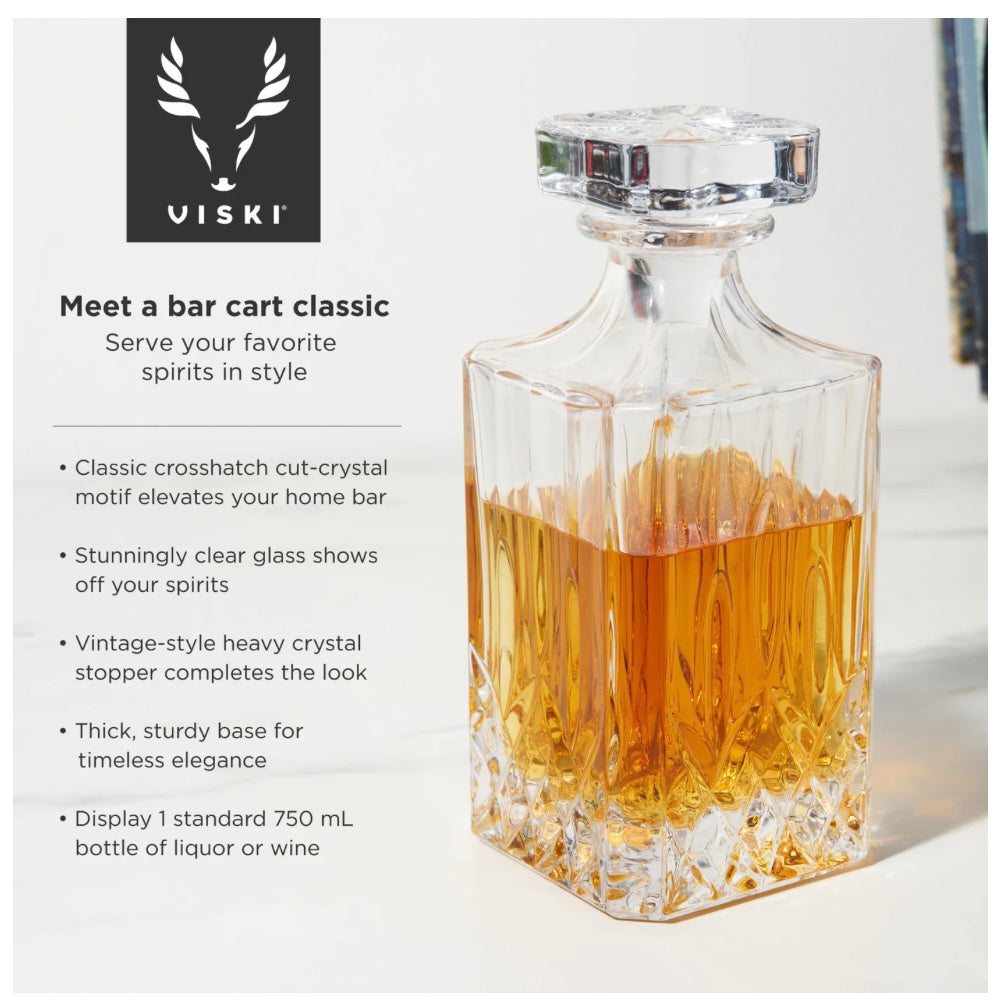 Viski Admiral Decanter & Tumbler Set (3pc)