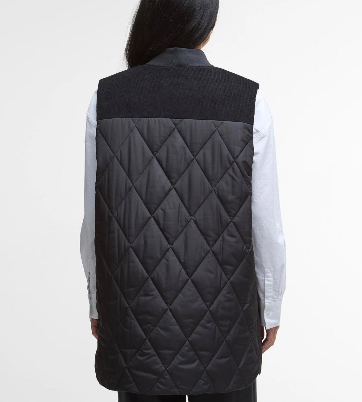 Barbour Lydia Gilet - Black/Classic Tartan