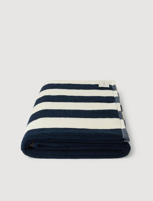 Assembly Label Beach Towel - Navy/Cream