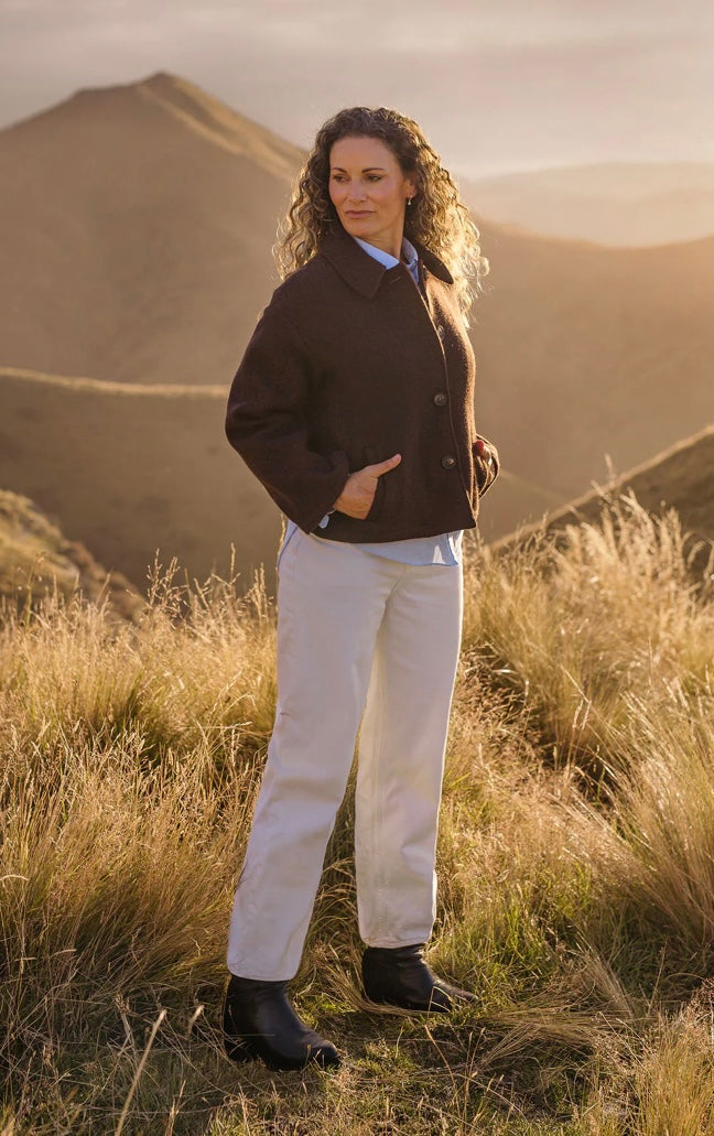 Atér Chelsea Wool Jacket - Chocolate