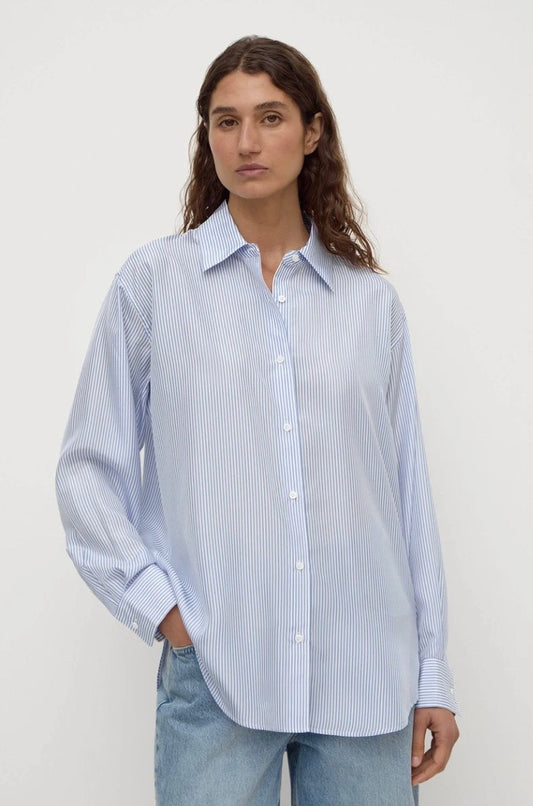 Assembly Label Spencer Striped Silk Shirt