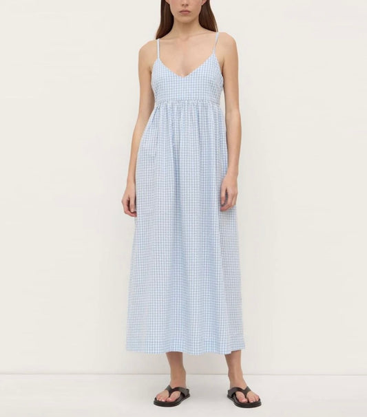 Assembly Label Ainslee Midi Dress - Blue Check