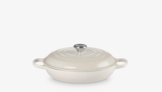 Le Creuset Signature Shallow Casserole Oven 30cm / 3.5L - Meringue