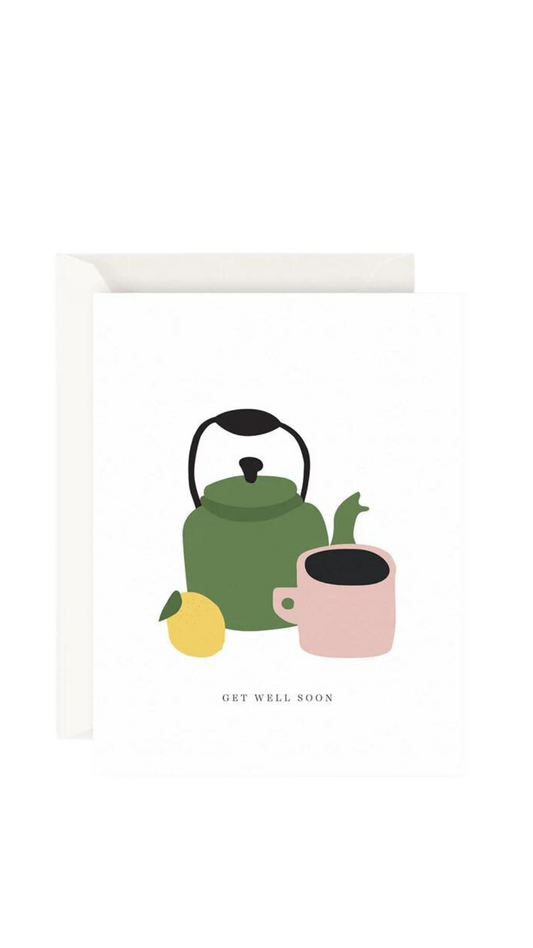 Father Rabbit Stationery Get Well Soon Card