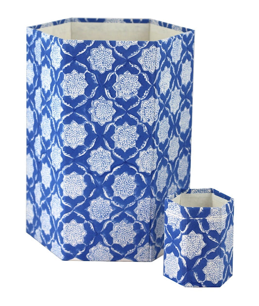 Melinda Hartwright - Bin Set, Blue Medallion