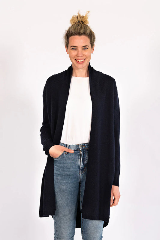 Bow and Arrow - Navy Cable Cardigan