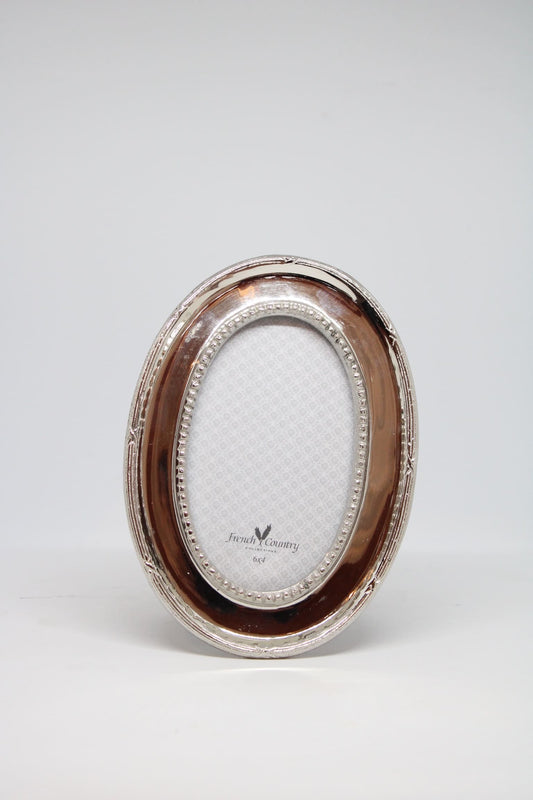 French Country Collections - Oval Nickel Photoframe