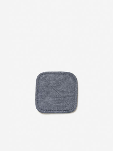 Citta - Washed Cotton Quilted Pot Holder Navy