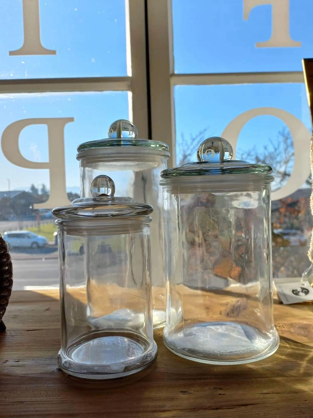 Le Monde - Large Glass Storage Jar
