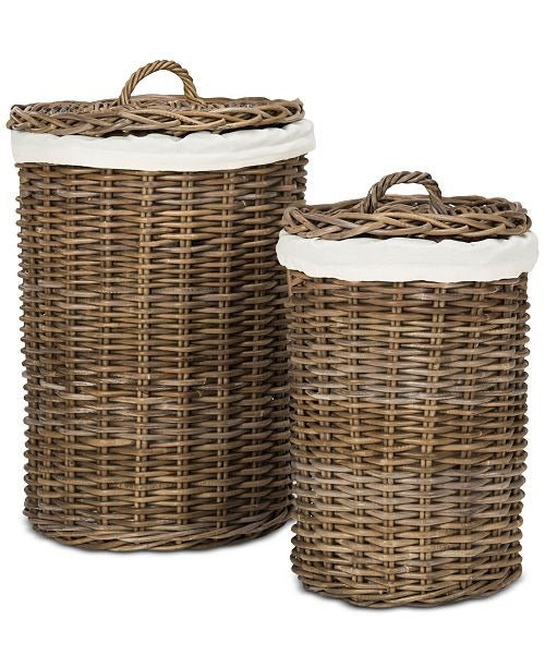 French Country Collections - Woven Laundry Basket Small