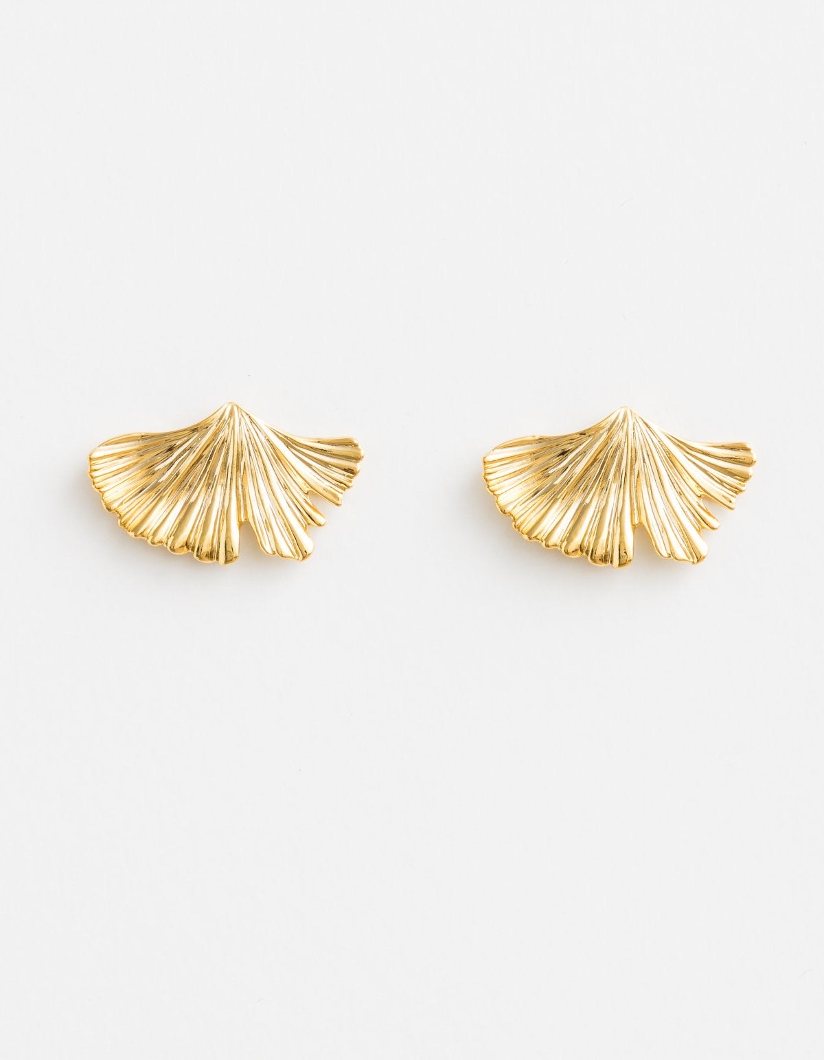Stella and Gemma - Gold Ginko Earrings